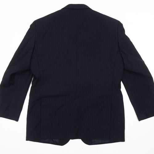 Scott & Taylor Men's Blue Blazer 42S Formal Wool Blend
