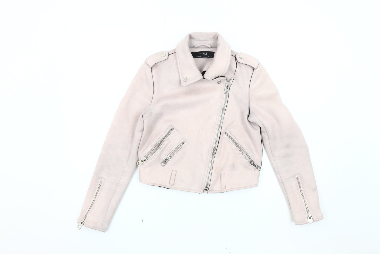 Zara Women's Beige XS Motorcycle Jacket