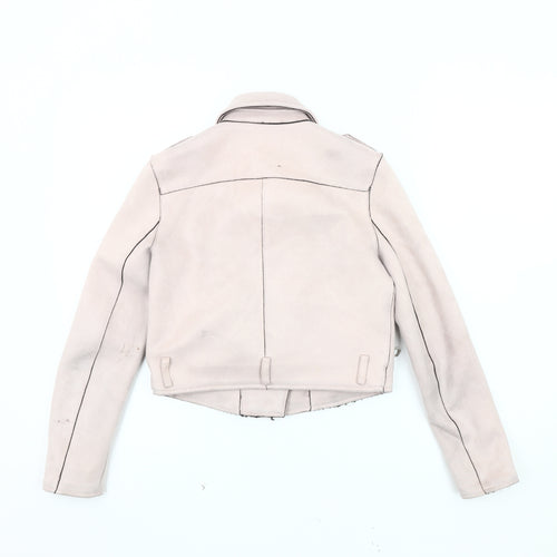 Zara Women's Beige XS Motorcycle Jacket