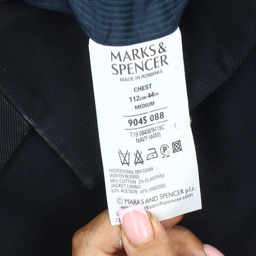 Marks and Spencer Men's Blue Blazer 44R