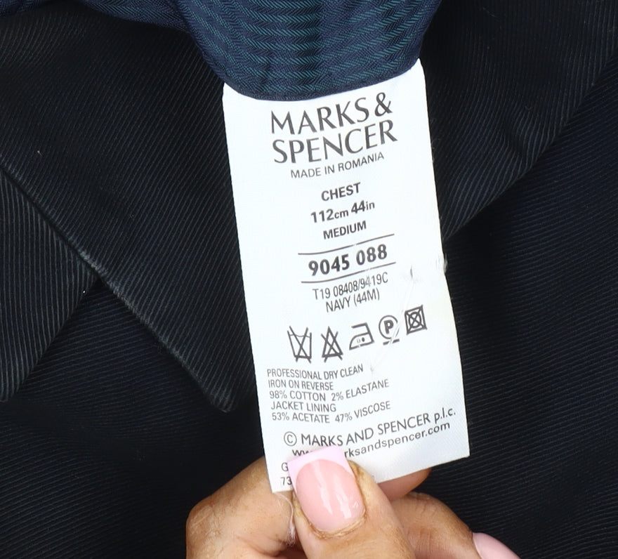 Marks and Spencer Men's Blue Blazer 44R