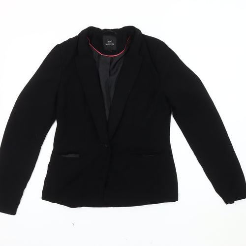 Next Women's Black Blazer - Size 8, Regular Fit, Lined