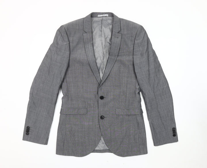 Next Men's Grey Suit Jacket 36R Formal