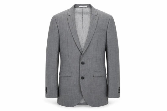 Front view of Next Men's Grey Suit Jacket 36R Formal