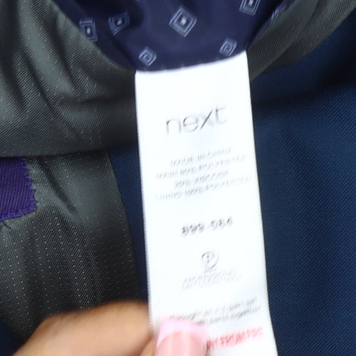 Next Men's Blue Blazer, 38R, Single-Breasted Jacket