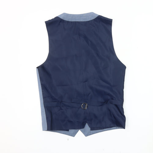 Topman Blue Men's Suit Waistcoat Size L 38