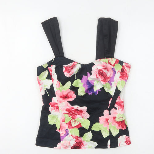 Coast Floral Multicoloured Sleeveless Top Size 8