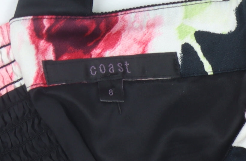 Coast Floral Multicoloured Sleeveless Top Size 8