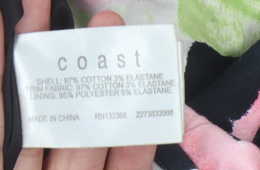 Coast Floral Multicoloured Sleeveless Top Size 8