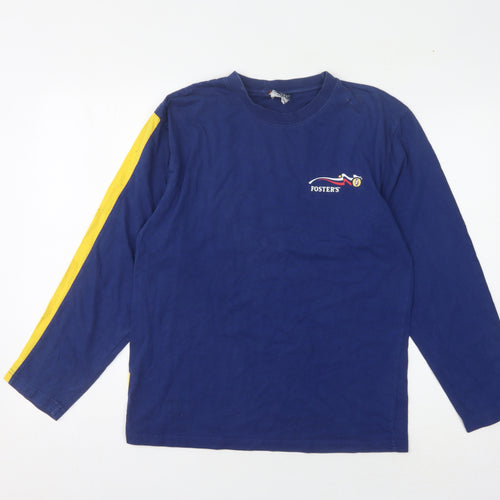 Foster's Blue Long Sleeve Men's T-Shirt Size S