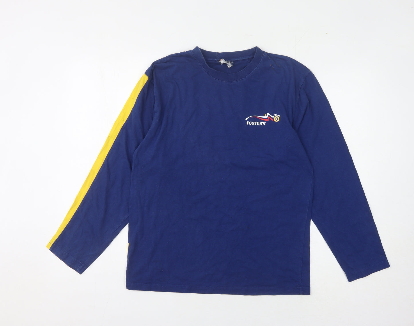 Foster's Blue Long Sleeve Men's T-Shirt Size S