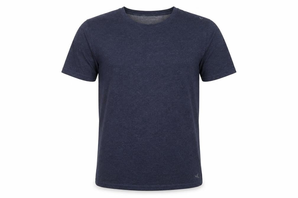 Front view of Decathlon Men's Blue Regular Fit T-Shirt S