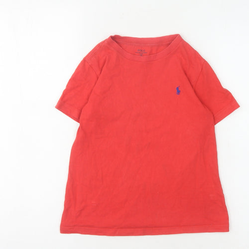 Ralph Lauren Boys Red T-Shirt 6 Years Casual Cotton