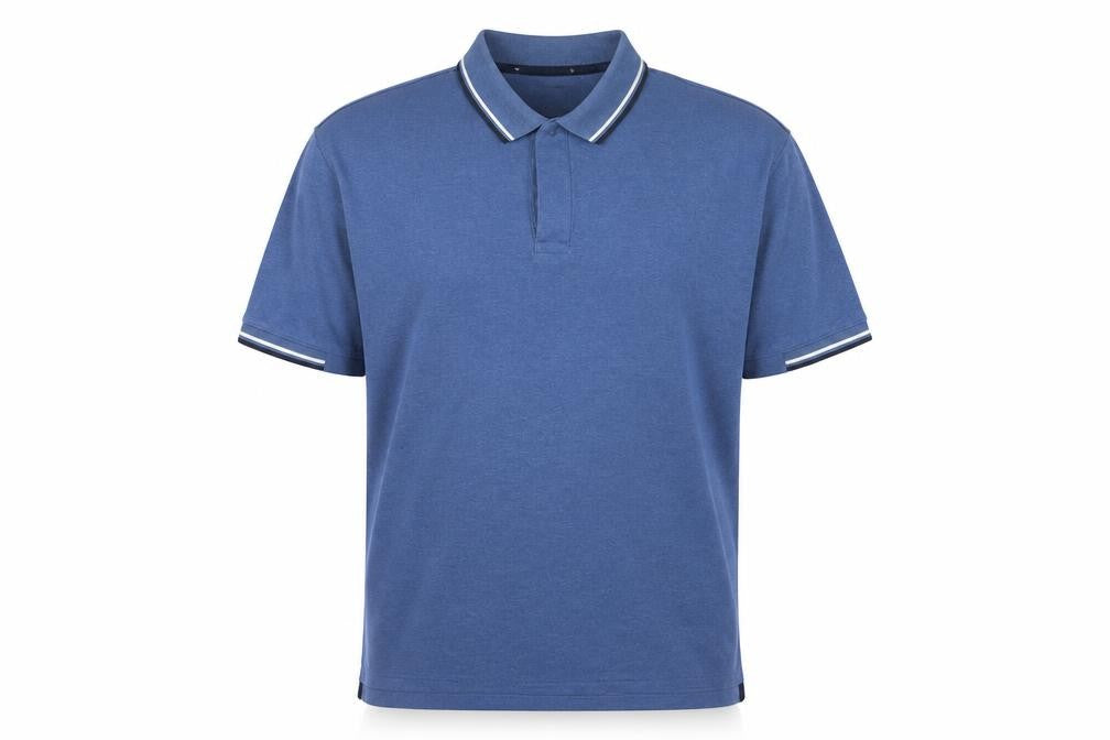 Front view of Marks & Spencer Men's Blue Medium Polo Shirt