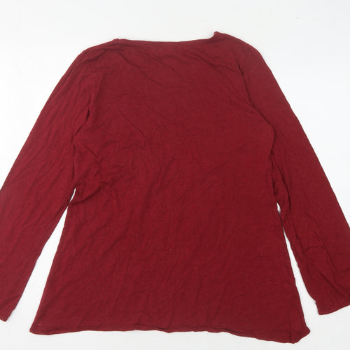 Braintree Women's Red Long Sleeve Blouse Size 14