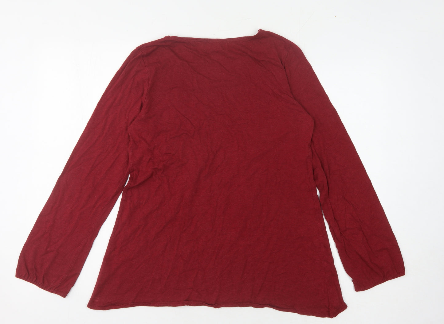 Braintree Women's Red Long Sleeve Blouse Size 14