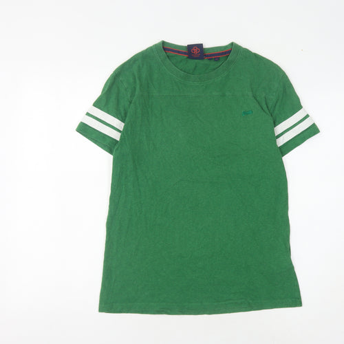Superdry Men's Green Crew Neck T-Shirt M Logo