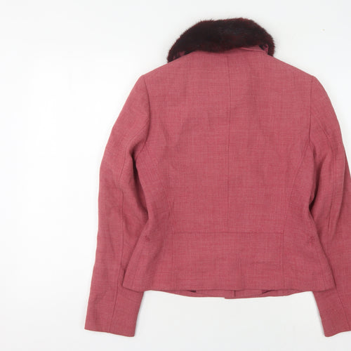 Marks and Spencer Women's Red Blazer UK 10 Shawl Collar