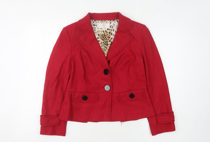 CC Petite Red Blazer for Women, Size 10, Classic Style