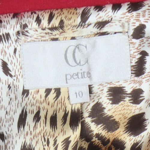 CC Petite Red Blazer for Women, Size 10, Classic Style