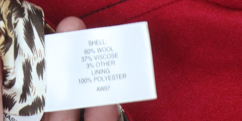 CC Petite Red Blazer for Women, Size 10, Classic Style