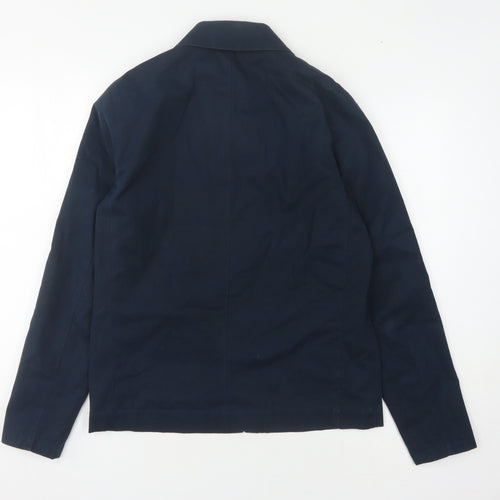 Peter Werth Men's Blue Cotton Jacket, Size S, Basic Style