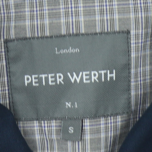 Peter Werth Men's Blue Cotton Jacket, Size S, Basic Style