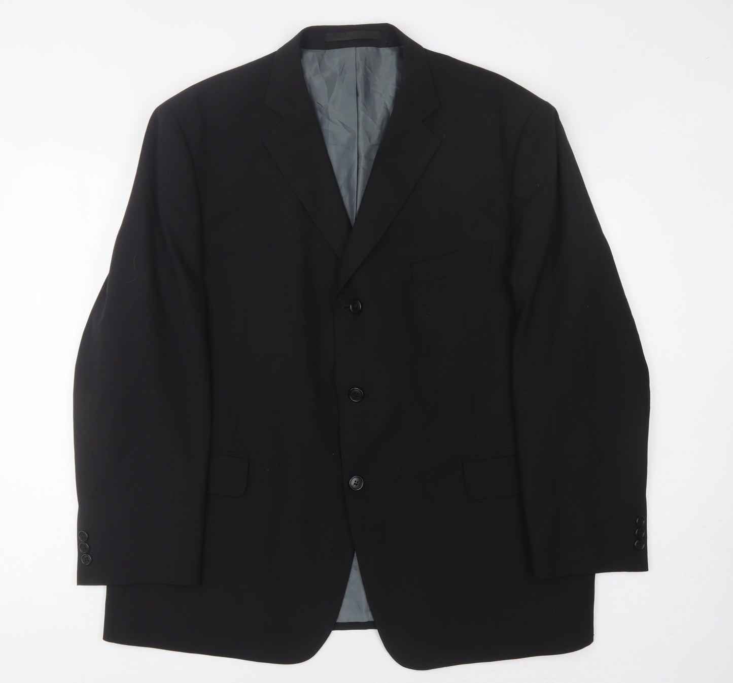 Marks & Spencer Men's Black Suit Jacket, 46S, Formal