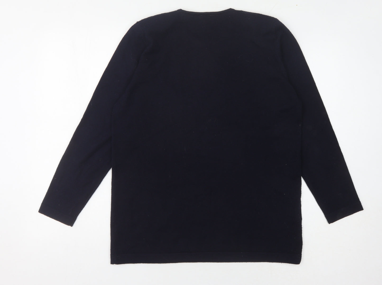 Country Casuals Women's Black Floral Pullover Jumper M