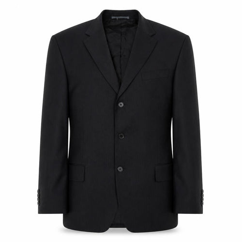 Next Men's Black Striped Wool Blazer 40R