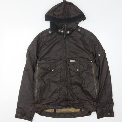 Duck and Cover Unisex Brown Parka Jacket Size M