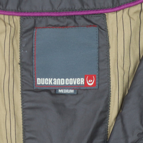 Duck and Cover Unisex Brown Parka Jacket Size M