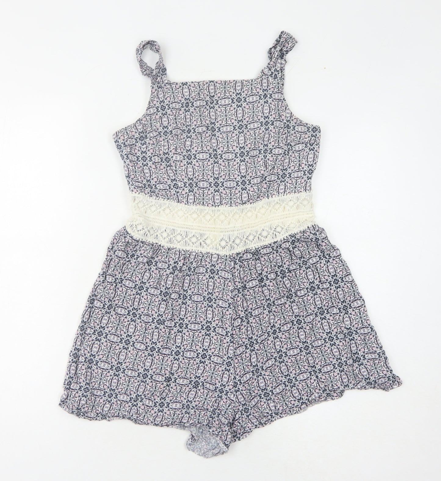 Miss Selfridge Women's Floral Playsuit Size 10 Petites