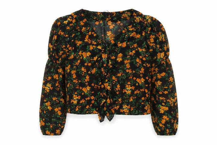 Nasty Gal Women's Multicoloured Floral Blouse Size 12