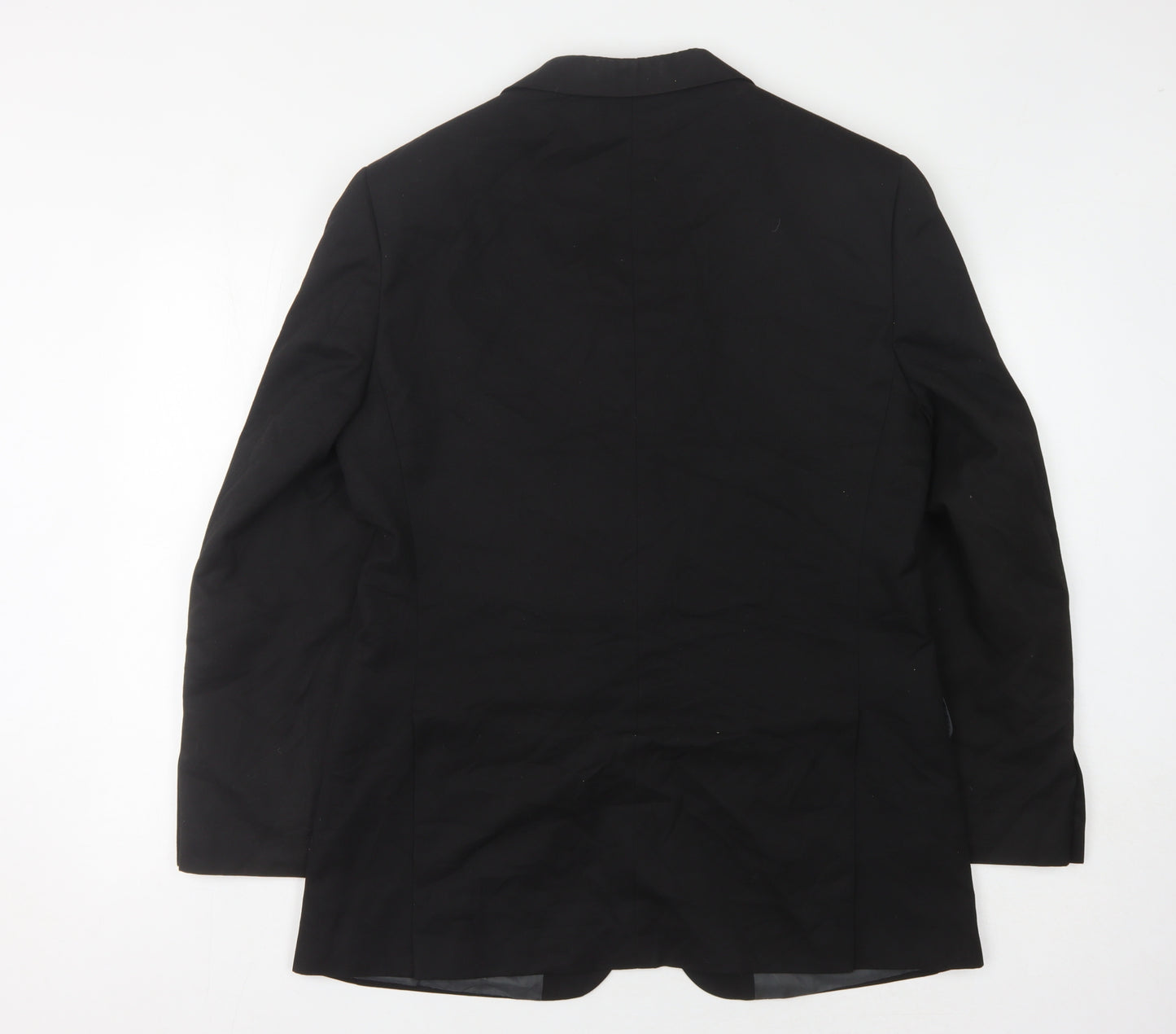 Marks and Spencer Men's Black Blazer - Medium, Regular Fit