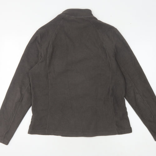 Quechua Women's Grey 1/4 Zip Fleece Sweatshirt Size 12