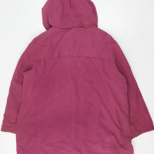 Bm Collection Women's Pink XL Parka Jacket Hoodie