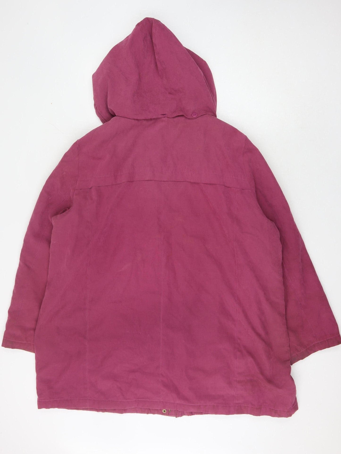 Bm Collection Women's Pink XL Parka Jacket Hoodie