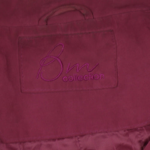 Bm Collection Women's Pink XL Parka Jacket Hoodie