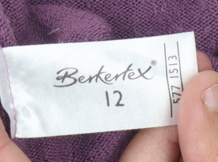 Berkertex Women's Purple Pullover Jumper, Size 12