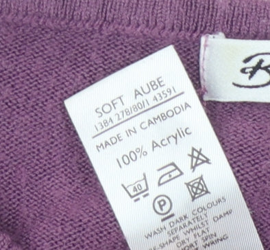Berkertex Women's Purple Pullover Jumper, Size 12