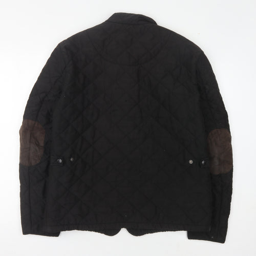Feraud Men's Black Quilted Jacket M Casual