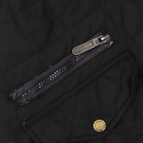 Feraud Men's Black Quilted Jacket M Casual