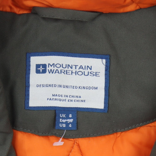 Mountain Warehouse Women's Green Parka Coat Size 8