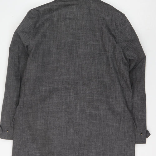 Rocha John Rocha Men's Grey Coat L Stand-Up Collar