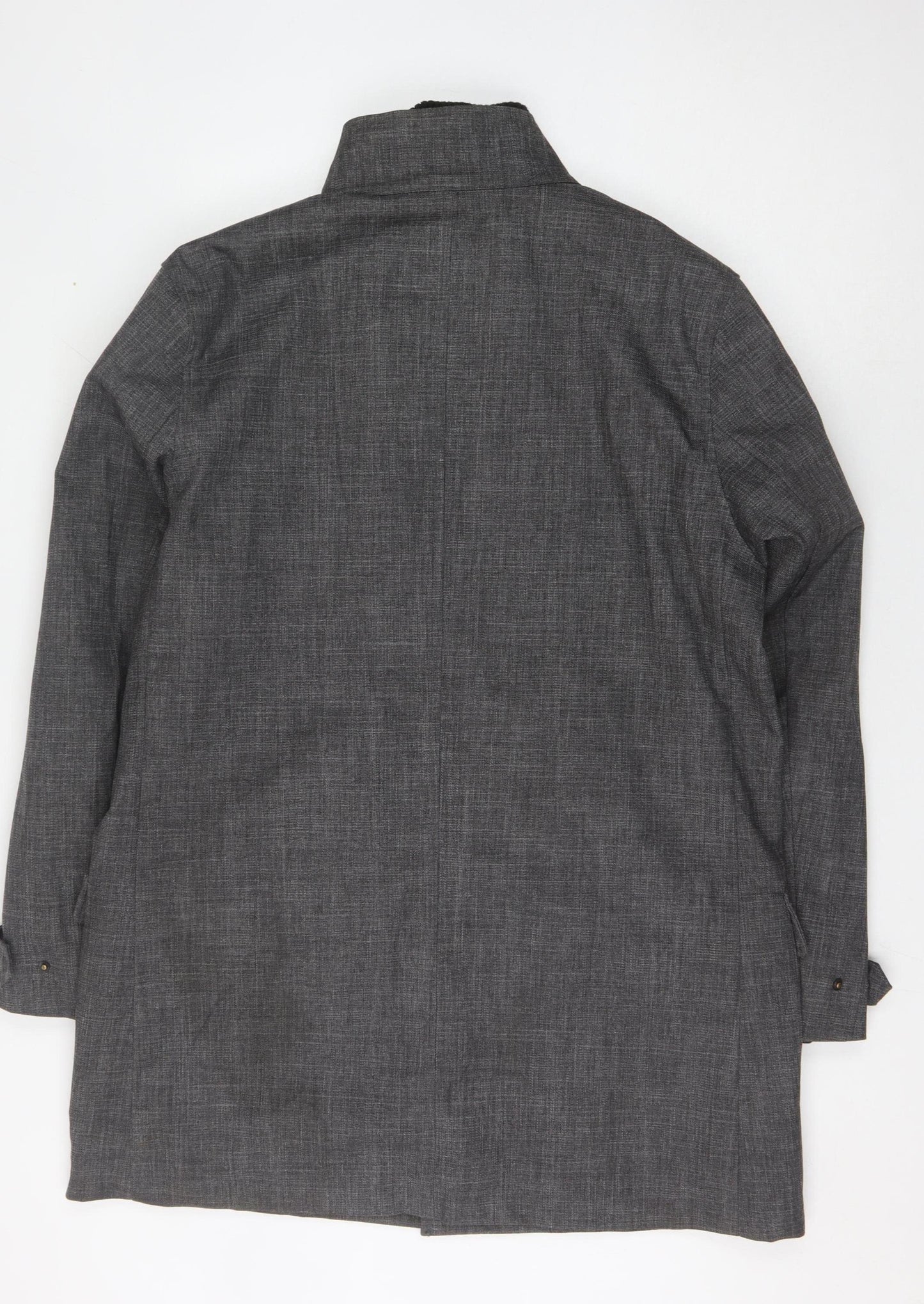Rocha John Rocha Men's Grey Coat L Stand-Up Collar