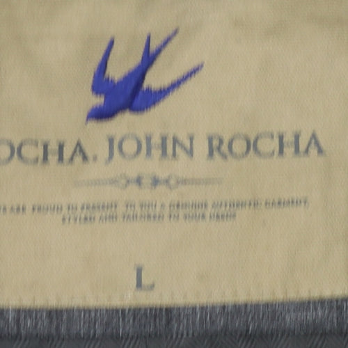 Rocha John Rocha Men's Grey Coat L Stand-Up Collar
