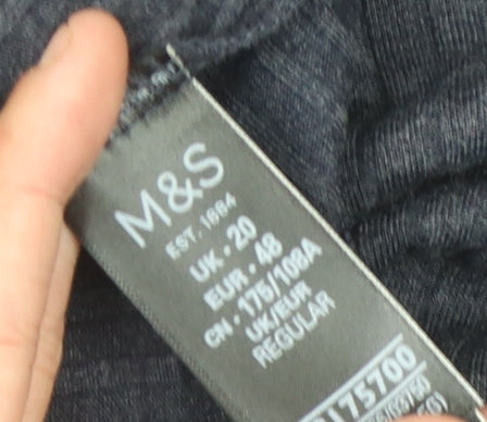 Marks and Spencer Women's Grey Shift Dress Size 20
