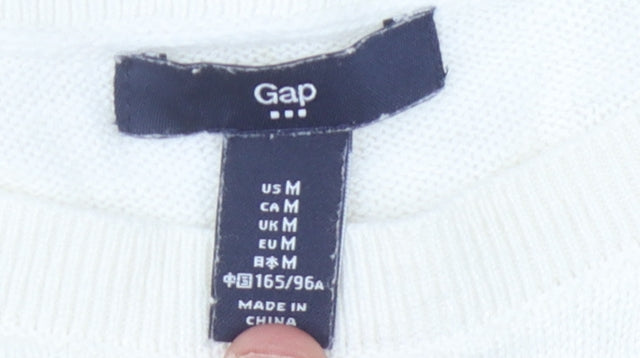 Gap Women Beige Striped Pullover Jumper M