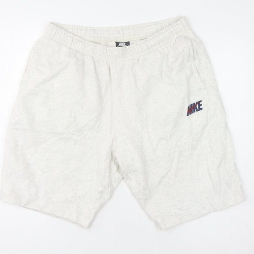 Nike Men's Ivory XL Sweat Shorts - Casual, Relaxed Fit